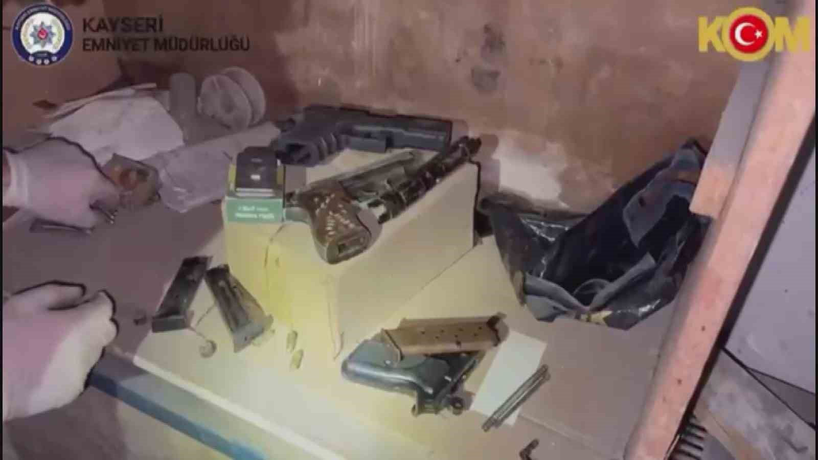 Kayseri’de silah kaçakçılarına operasyon: 5 gözaltı 