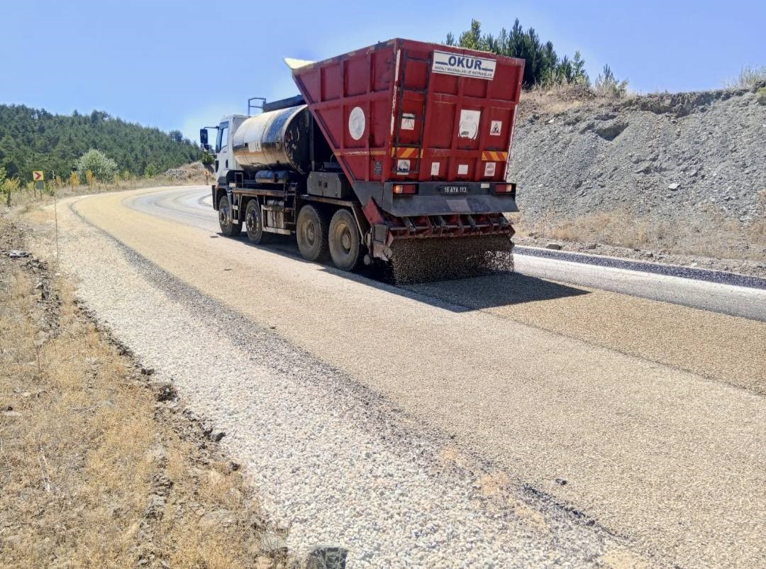 Bursa’nın dağ ilçelerinin yollarına Büyükşehir imzası 