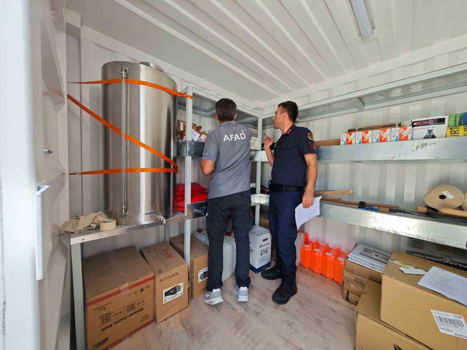 AFAD tarafından Sakarya’ya 4 afet konteyneri kuruldu 
