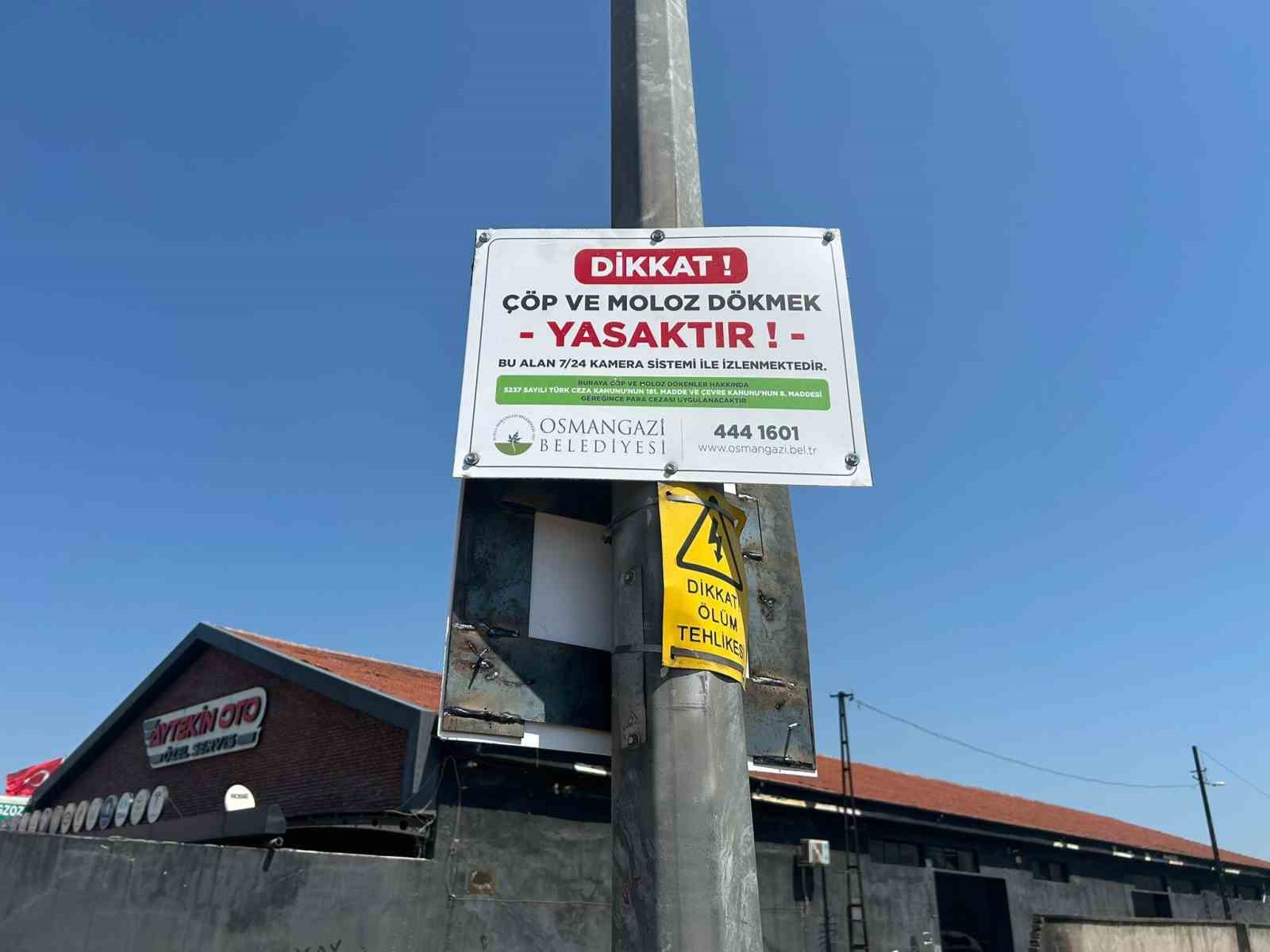 Bursa’da çevre kirliliğine kameralı tedbir 