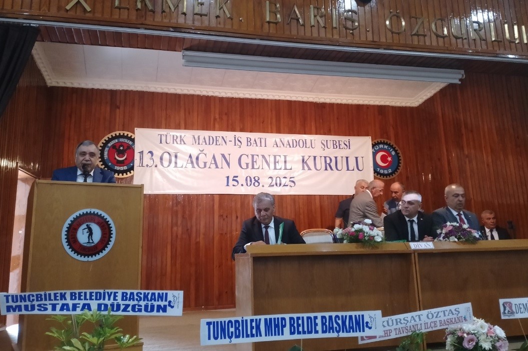 Maden-İş Sendikası Tunçbilek Şubesi’nde kongre heyecanı 