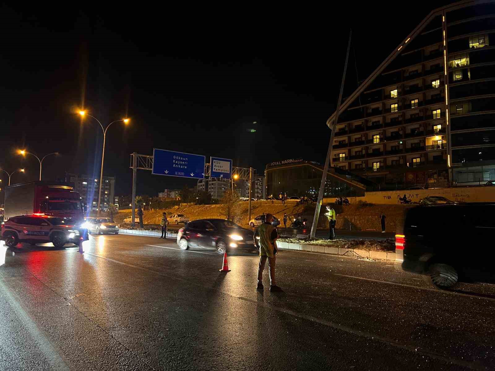 Kahramanmaraş’ta trafik kazası: 1 ağır yaralı 