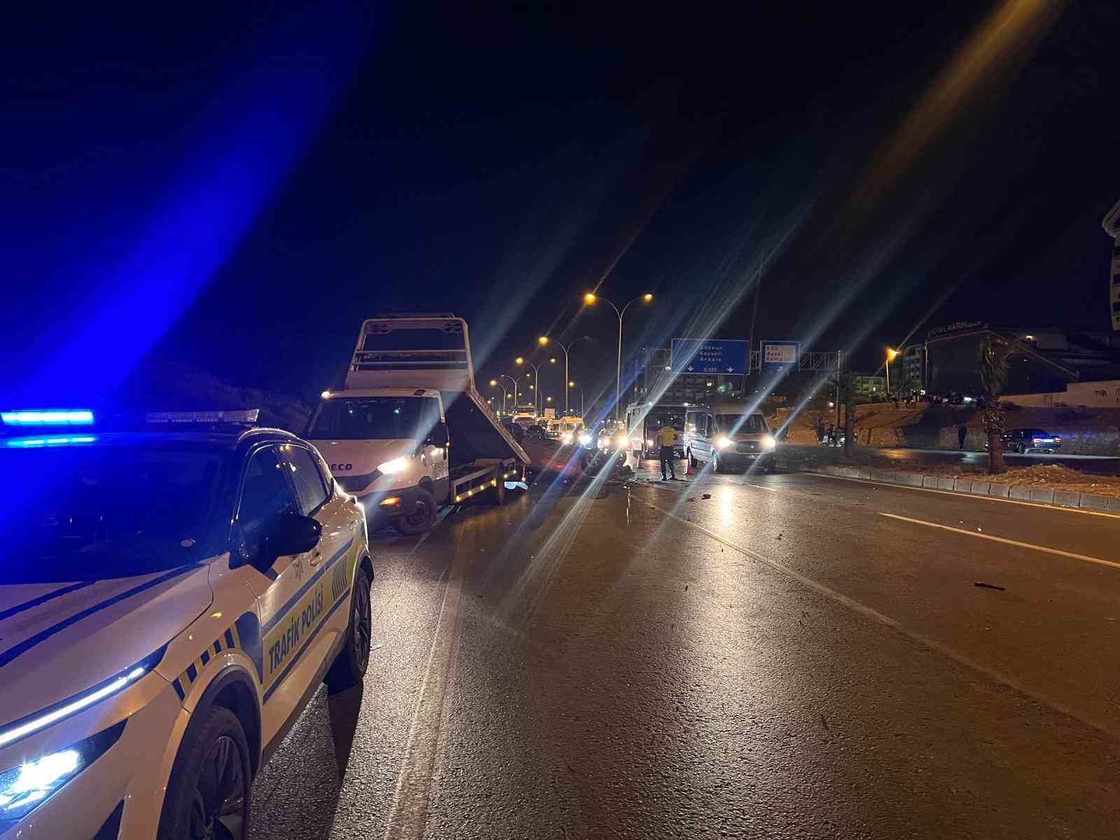 Kahramanmaraş’ta trafik kazası: 1 ağır yaralı 