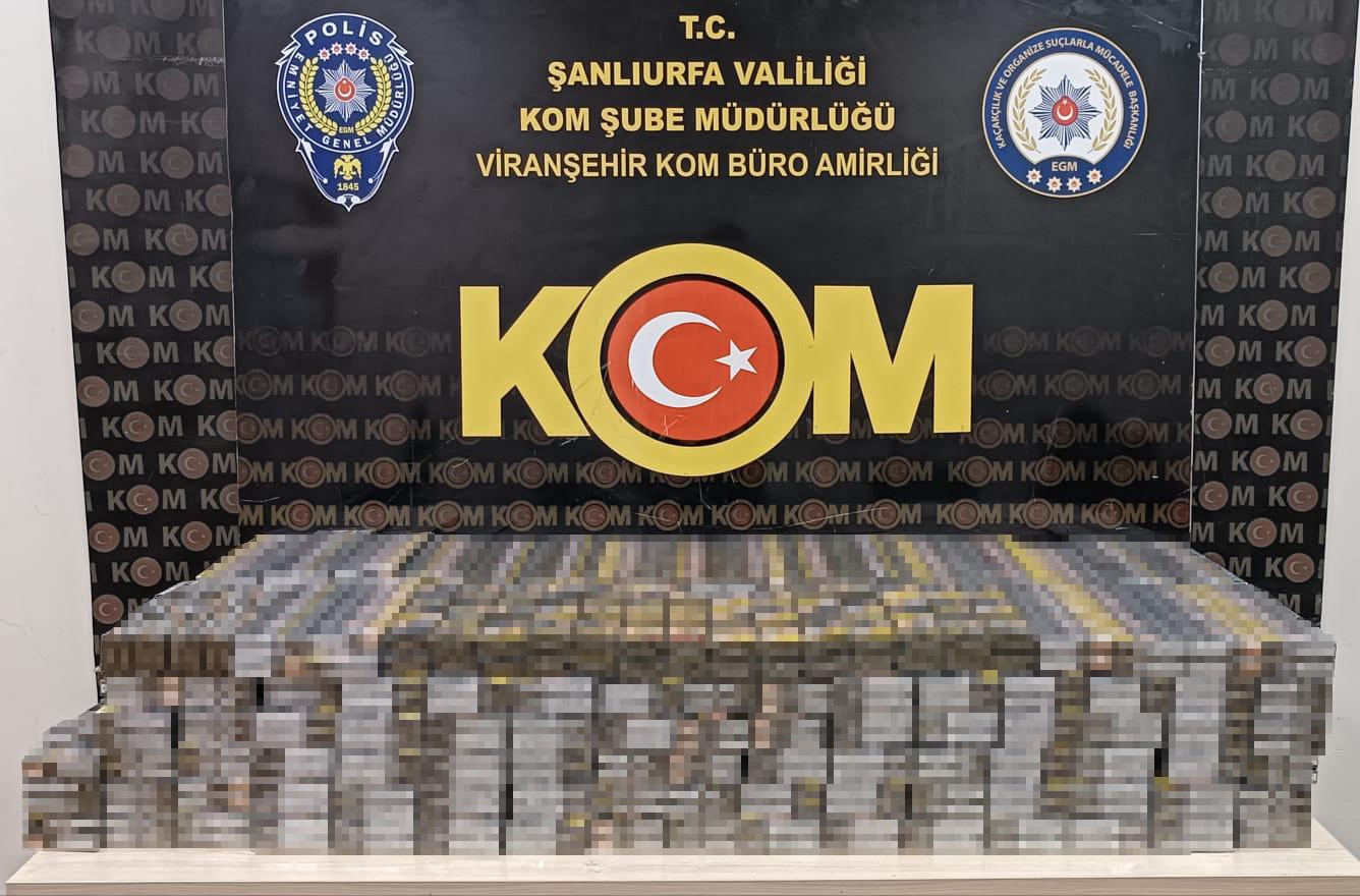 Şanlıurfa’da 55 bin paket kaçak sigara ele geçirildi: 10 gözaltı 