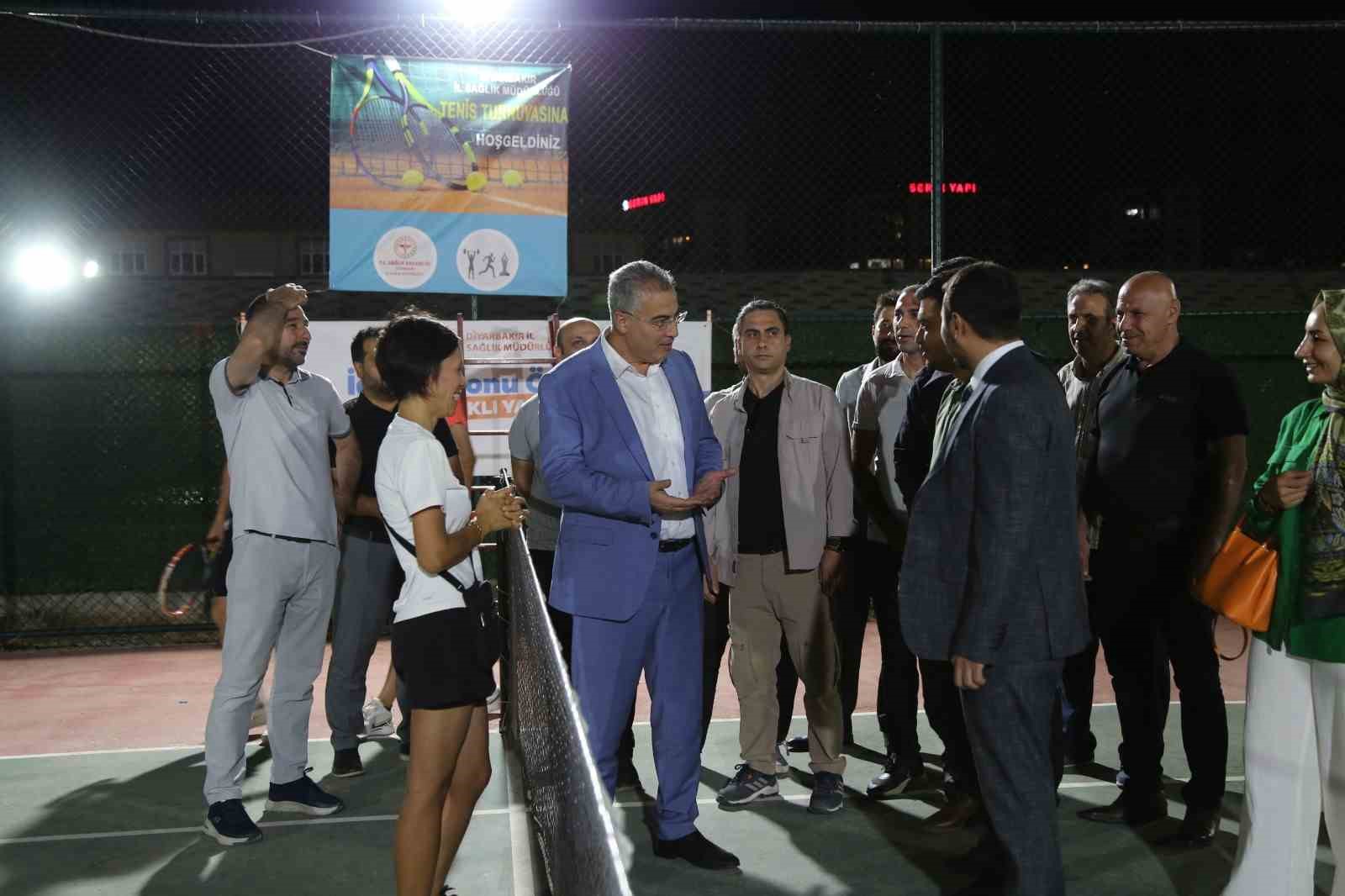 Diyarbakır İl Sağlık Müdürlüğü Tenis Turnuvası başladı 