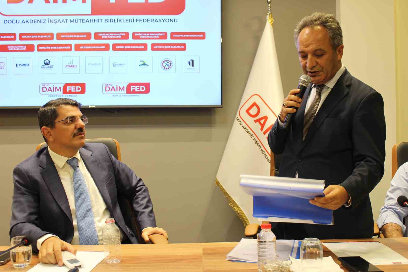 DAİMFED Gerel Başkanı Karslıoğlu: 