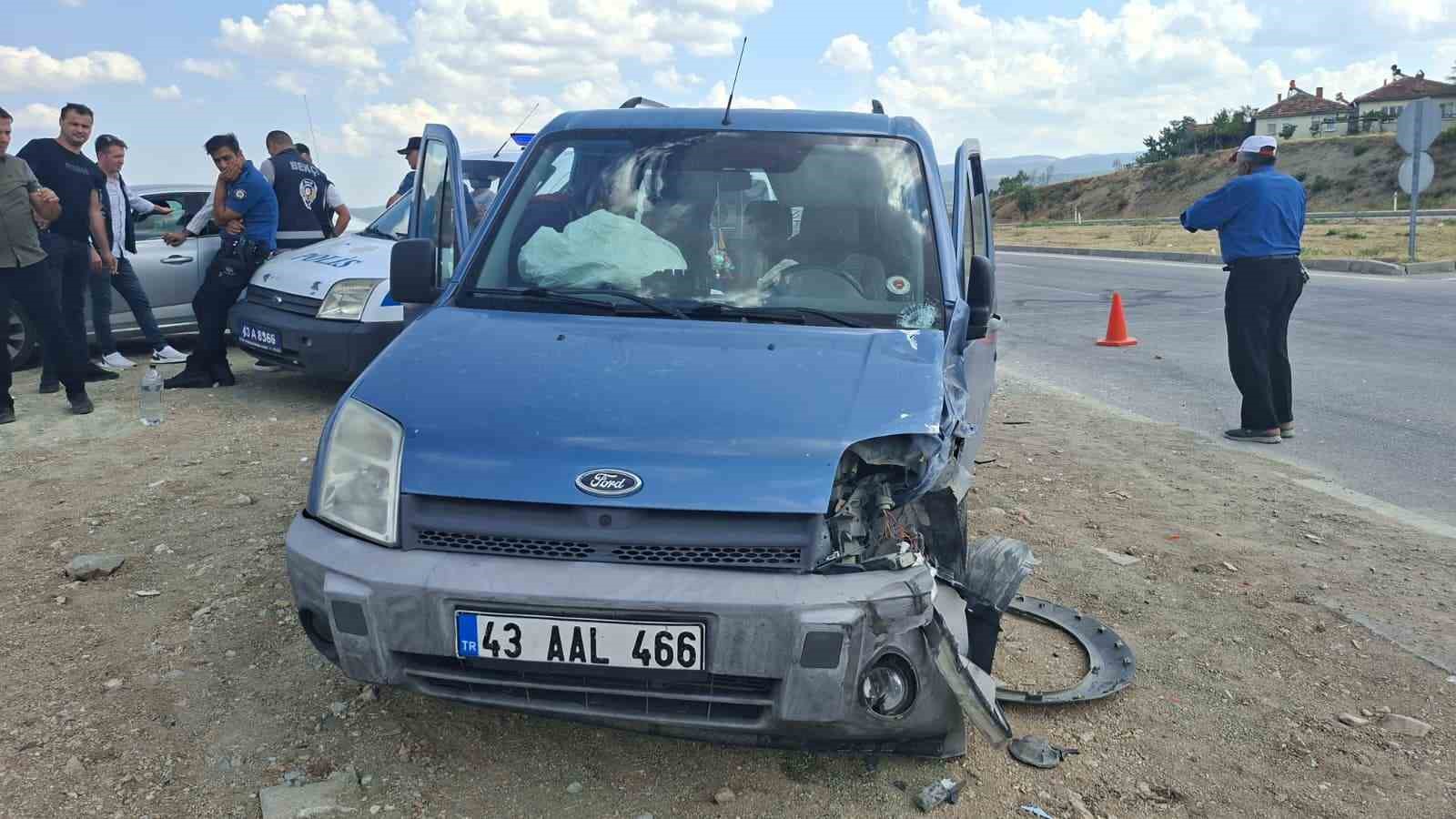 Kütahya Hisarcık’ta trafik kazası: 2 yaralı 