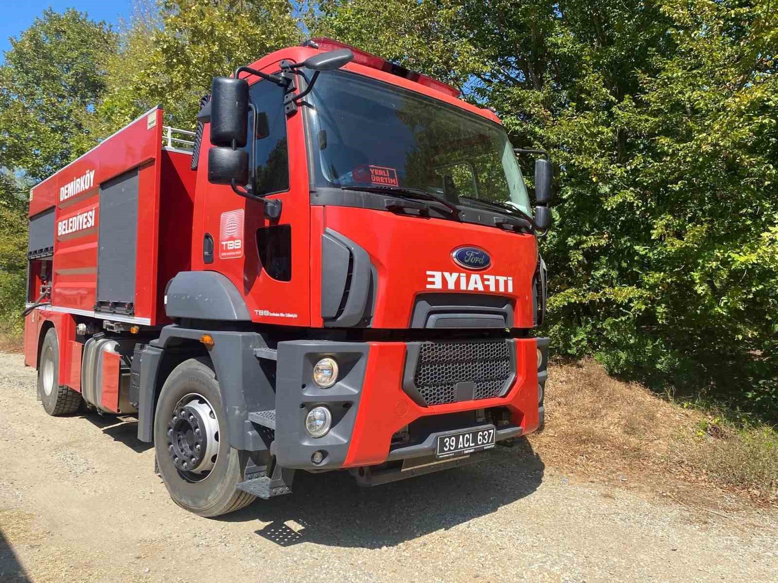 Kırklareli’de orman yangını 