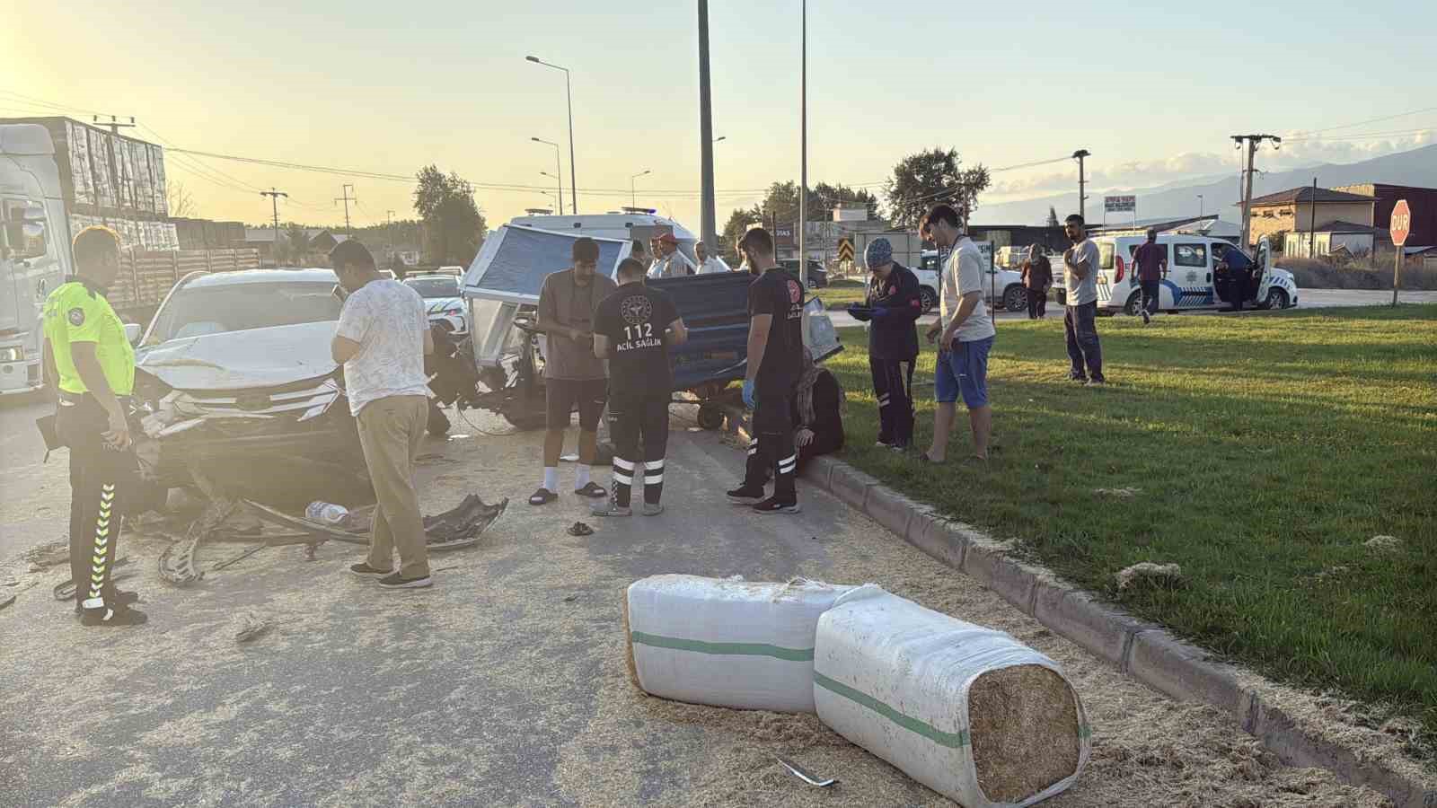 Cip çapa motoruna çarptı: 1 yaralı 