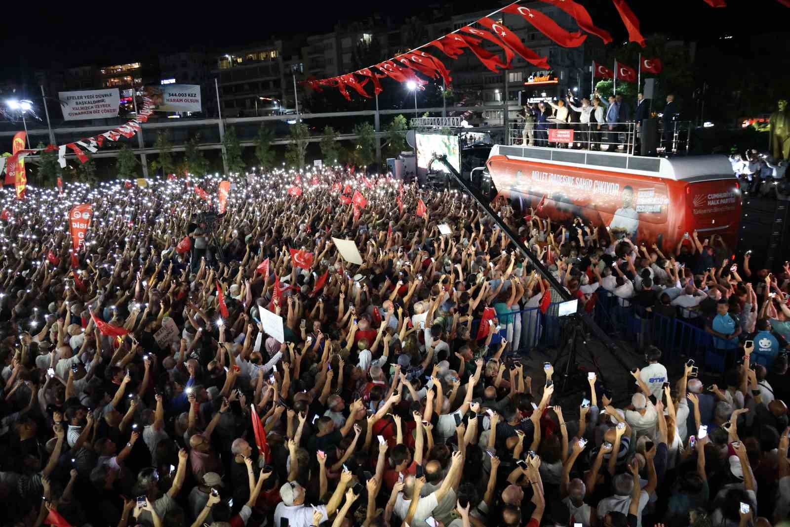 CHP Genel Başkanı Özel, Aydın’da miting düzenledi 