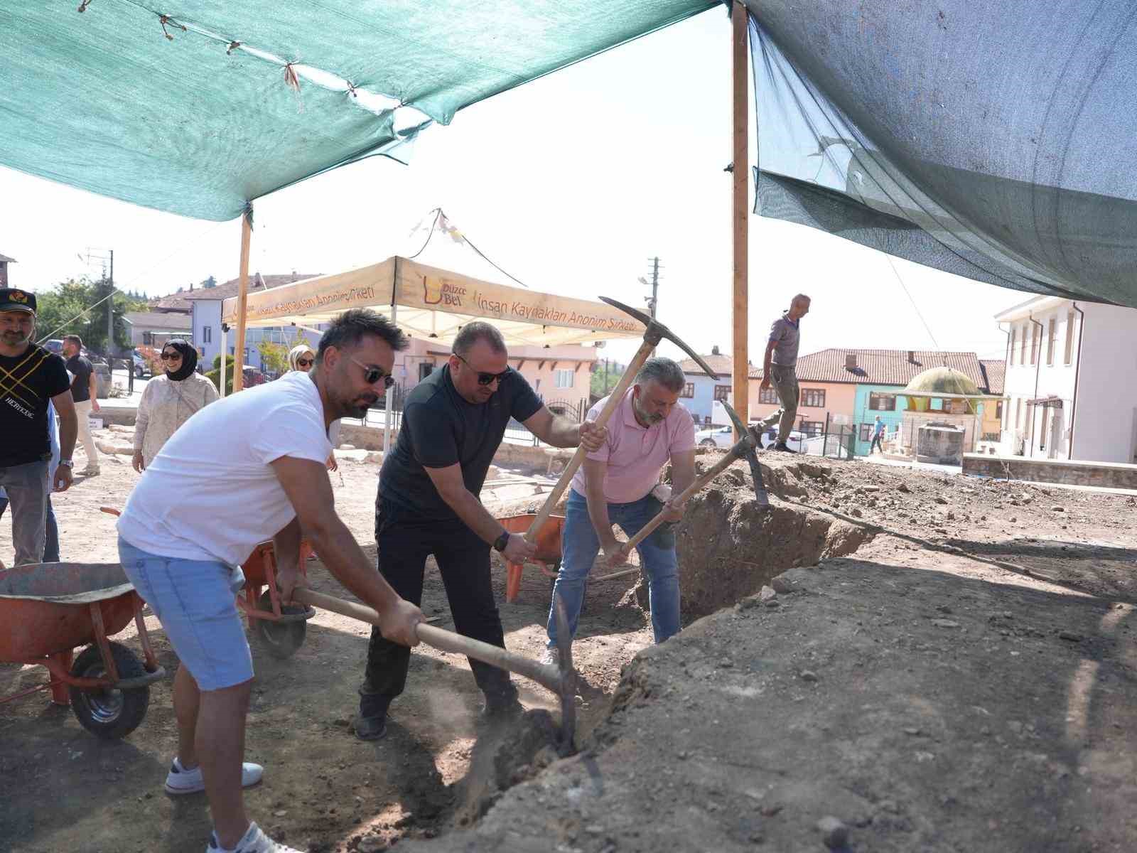 Konuralp’te kazı çalışmaları tamamlanmak üzere 