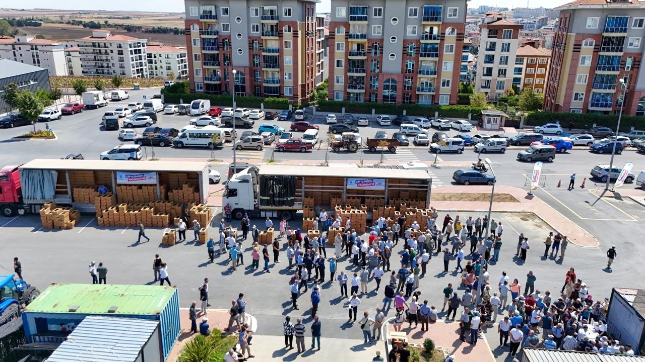 Silivri’de Kışlık Sebze Fidesi Dağıtım Töreni töreni düzenlendi 