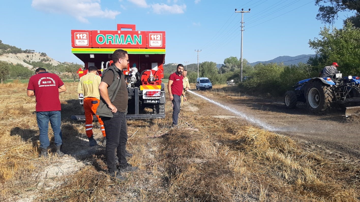 Bolu’da otluk alandaki yangın büyümeden söndürüldü: Su şişeleriyle müdahale ettiler 