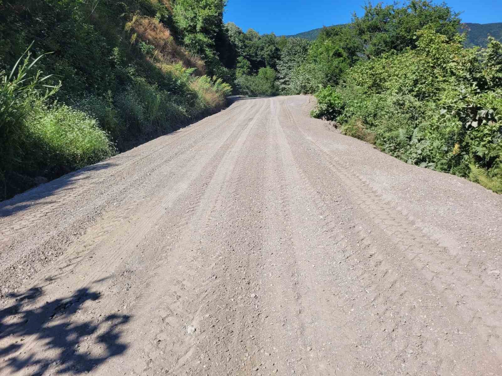 Şelaleye giden yolda hummalı çalışma 