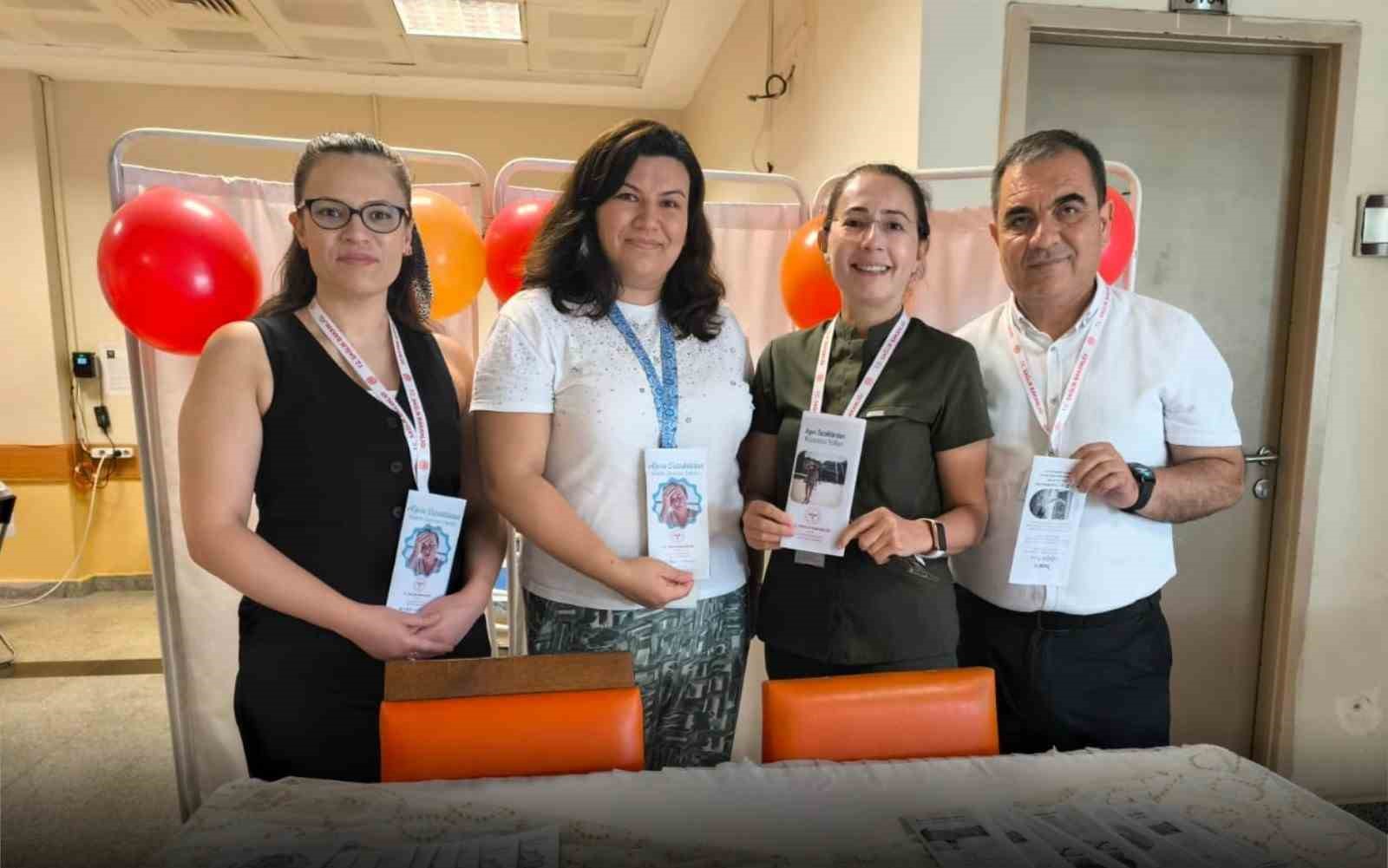 Nazilli Devlet Hastanesi’nde aşırı sıcaklara karşı vatandaşlar bilgilendirildi 