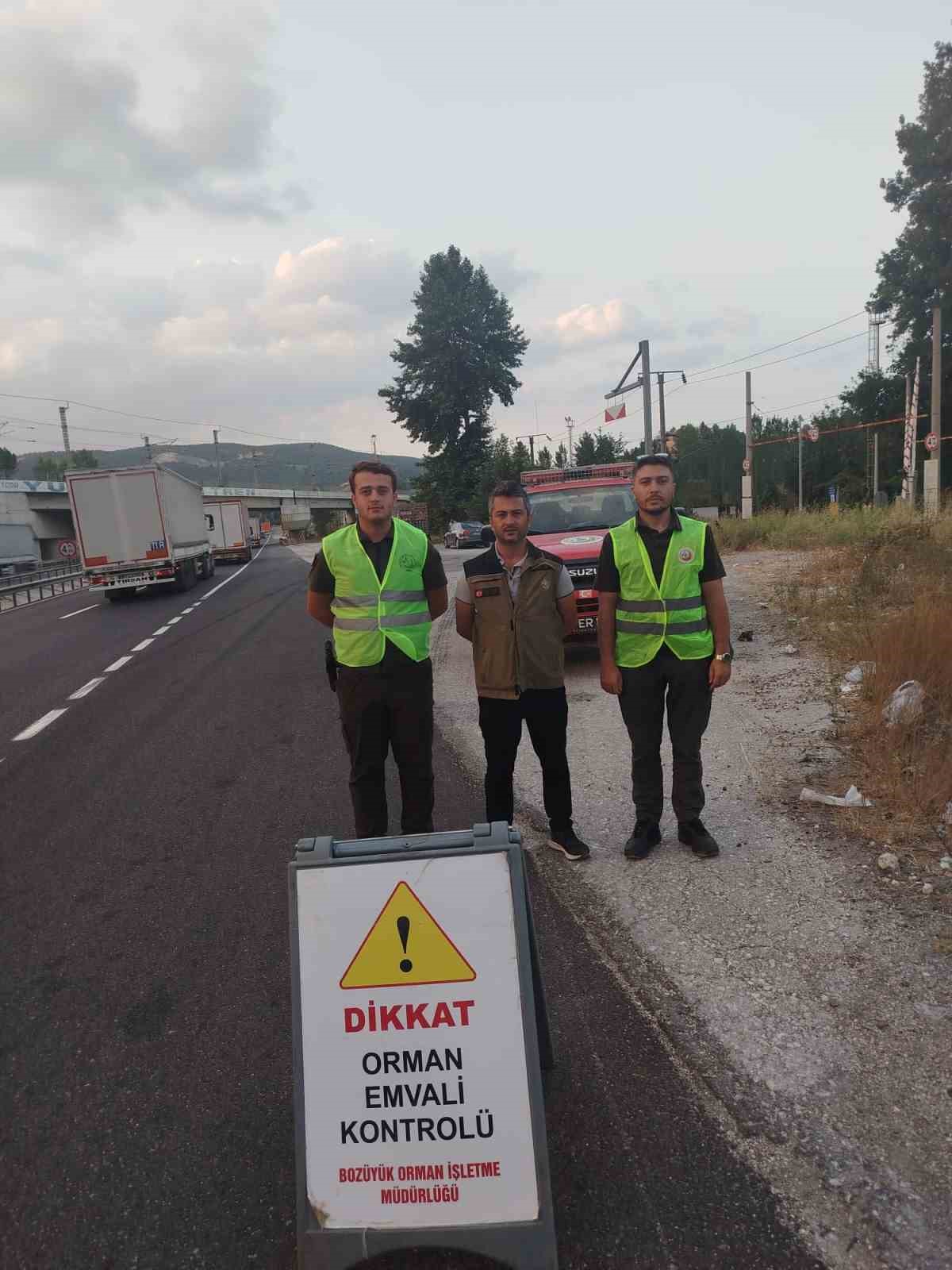 Bilecik’te kaçak orman ürünlerine geçit yok 