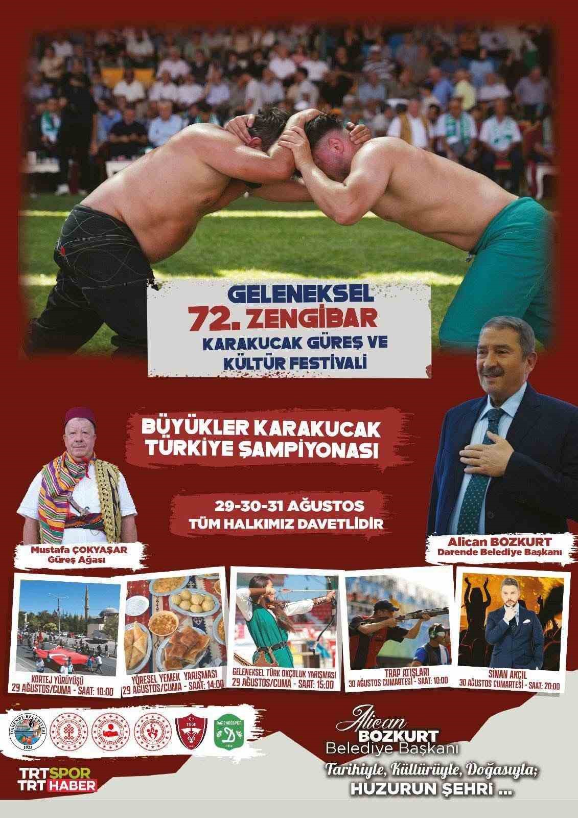 72. Zengibar Karakucak Güreş ve Kültür Festivali başlıyor 