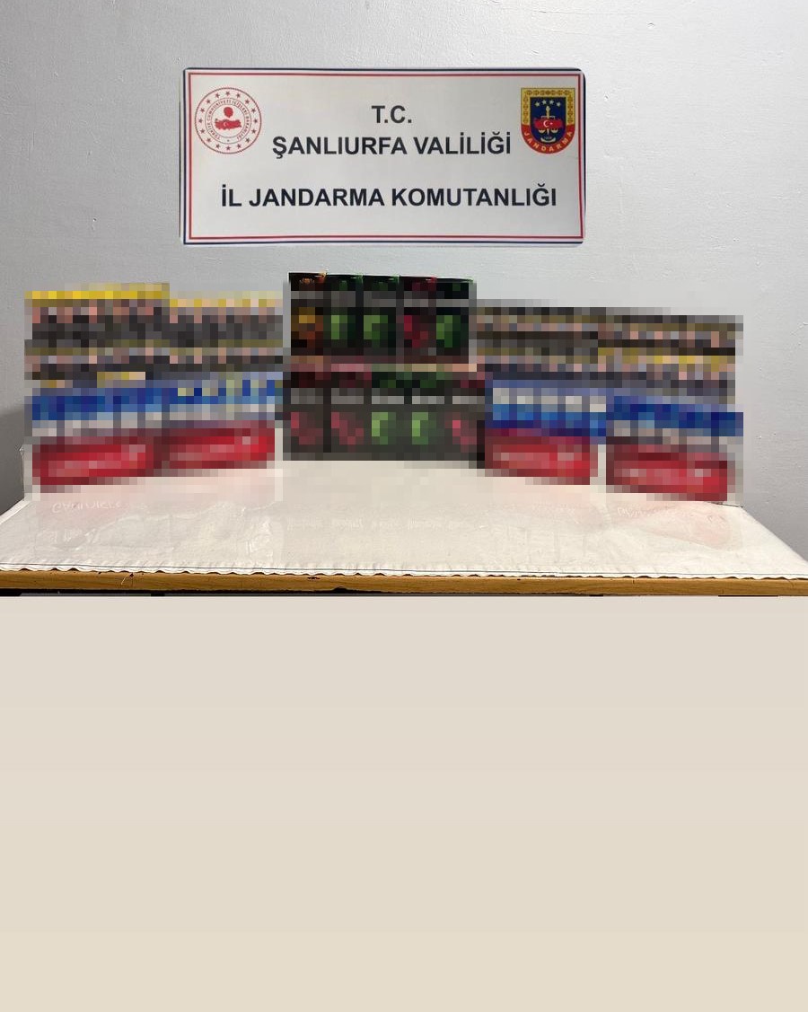 Şanlıurfa’da 2 bin paket kaçak sigara ele geçirildi 