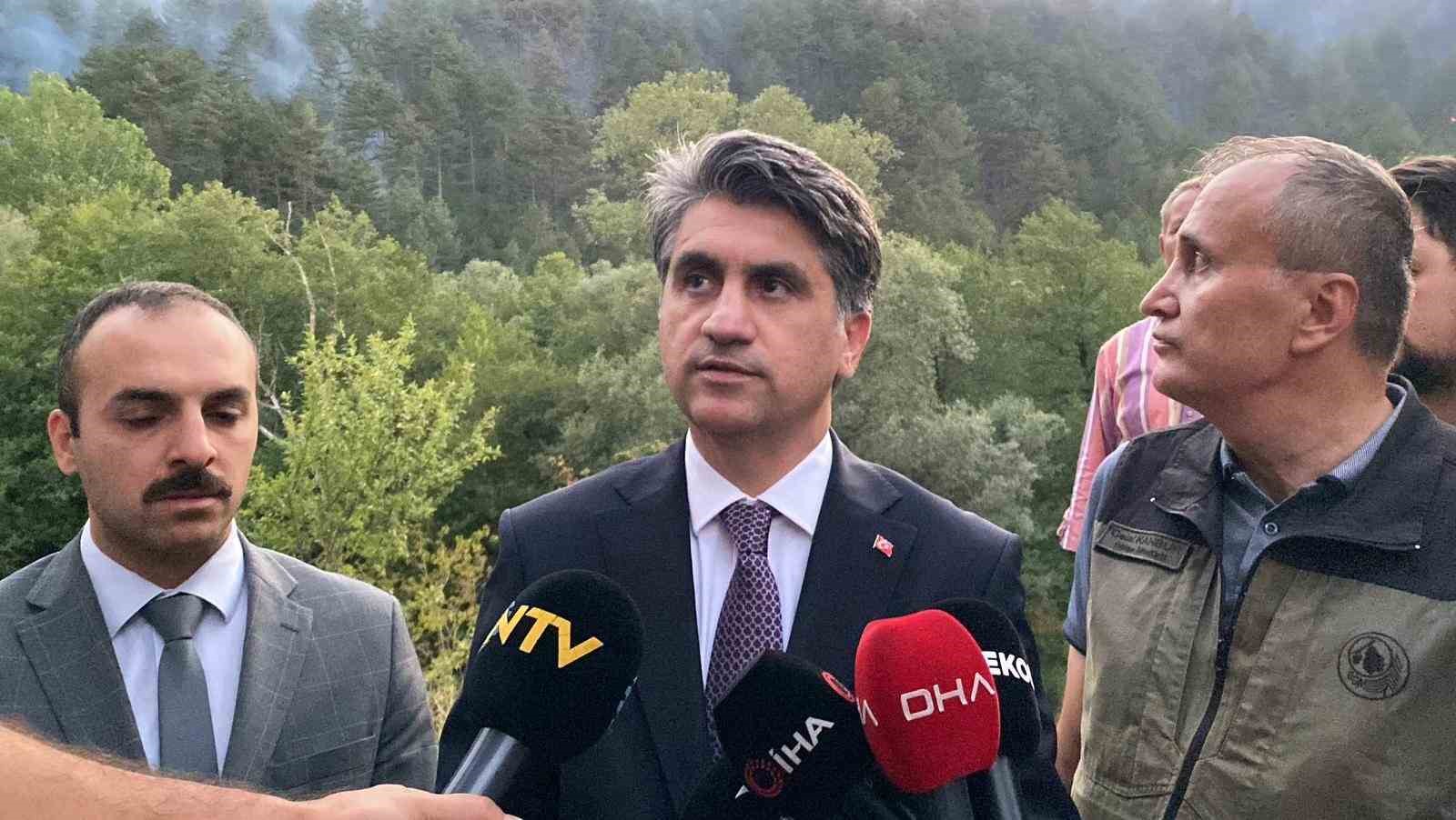 Bolu’daki yangın kısmi olarak kontrol altına alındı 