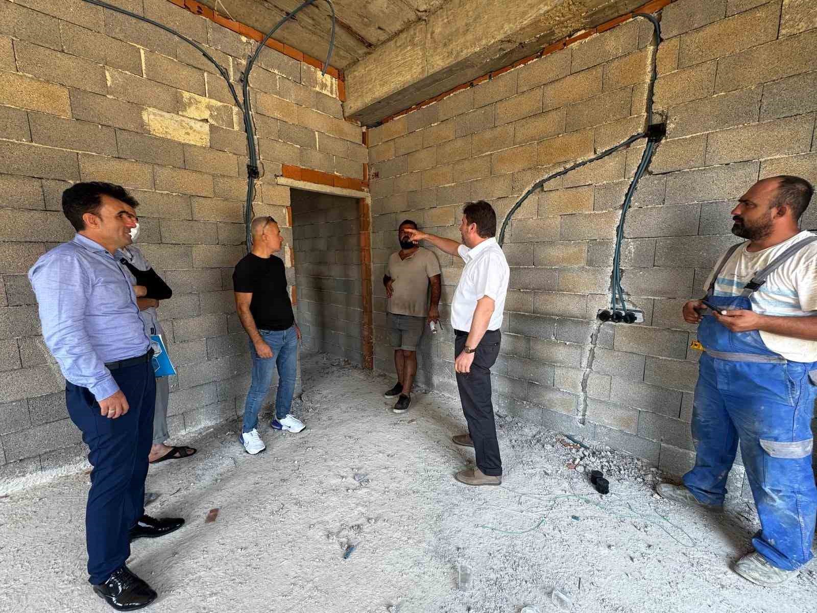 Manavgat’ta Yatılı Hafızlık Kız Kur’an Kursu’nun kaba inşaatı tamamlandı 