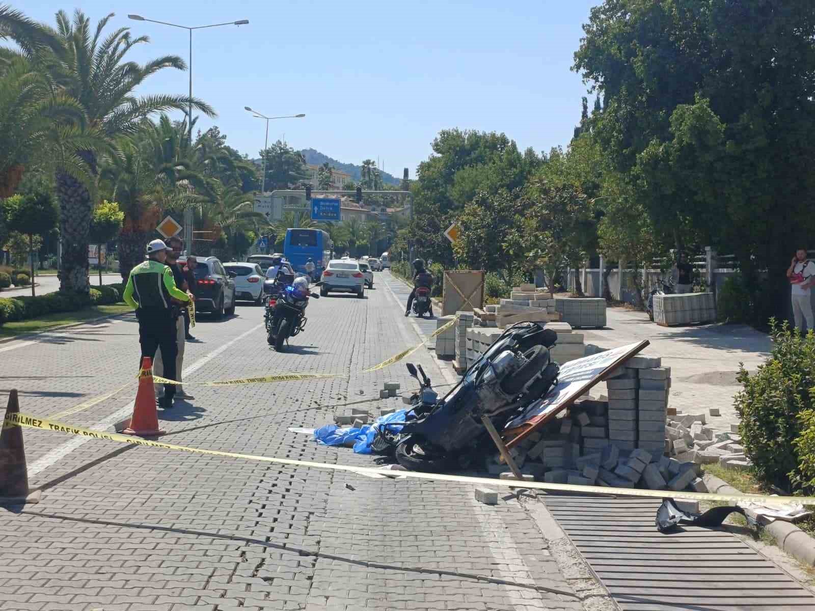 Marmaris’te Motosiklet can aldı 