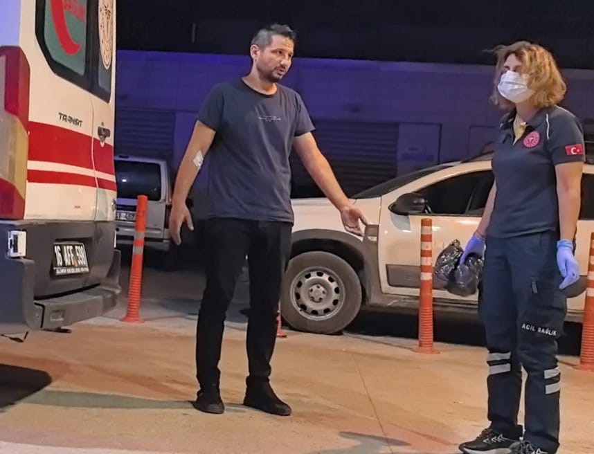 Bursa’da üzerine asit sıçrayan işçi yaralandı 