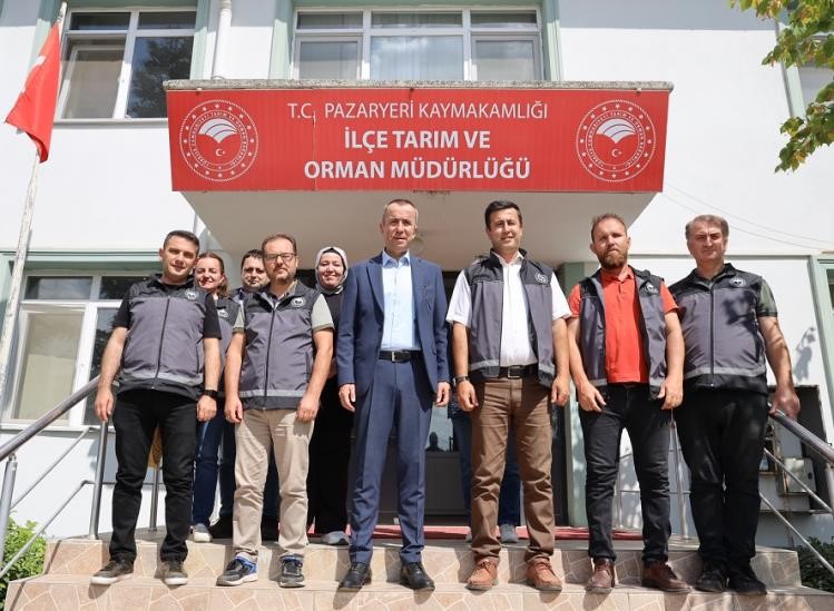 İl Müdürü Çetin Ayvalık, ilçelerde çalışmaları yerinde inceledi 