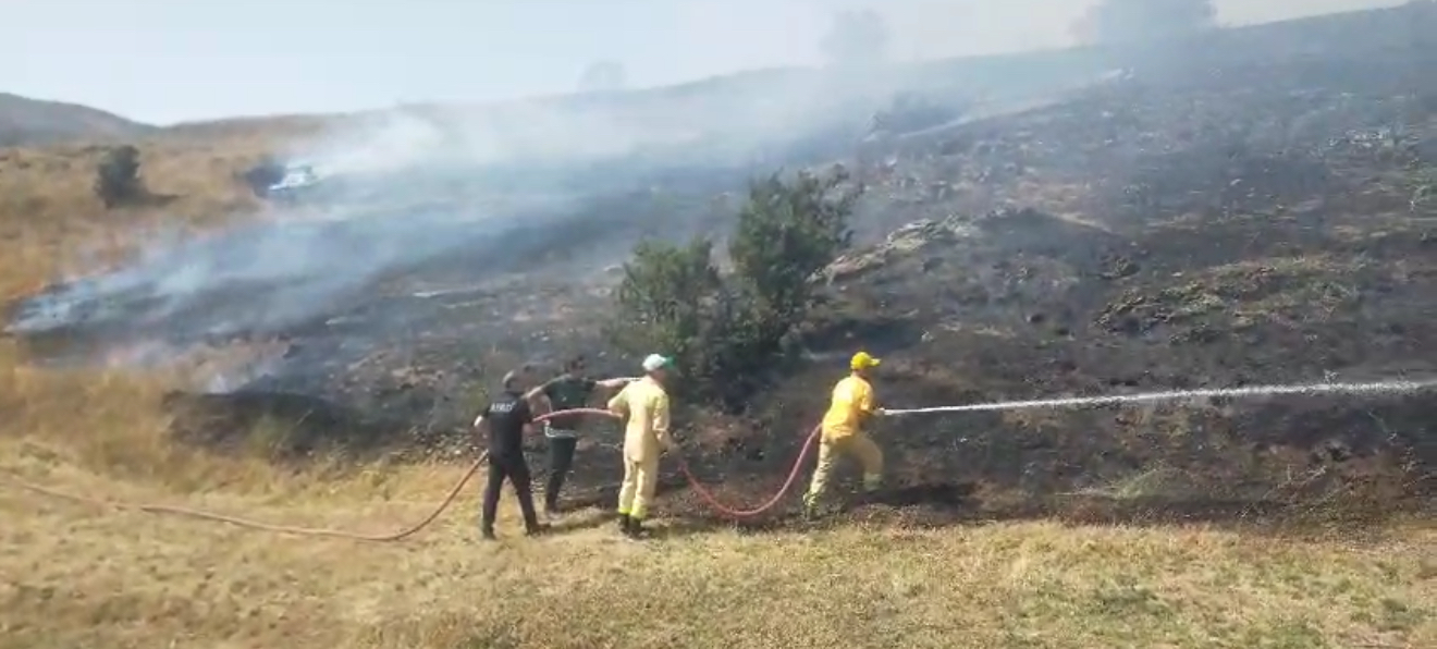 Tokat’ta örtü yangını kontrol altına alındı 