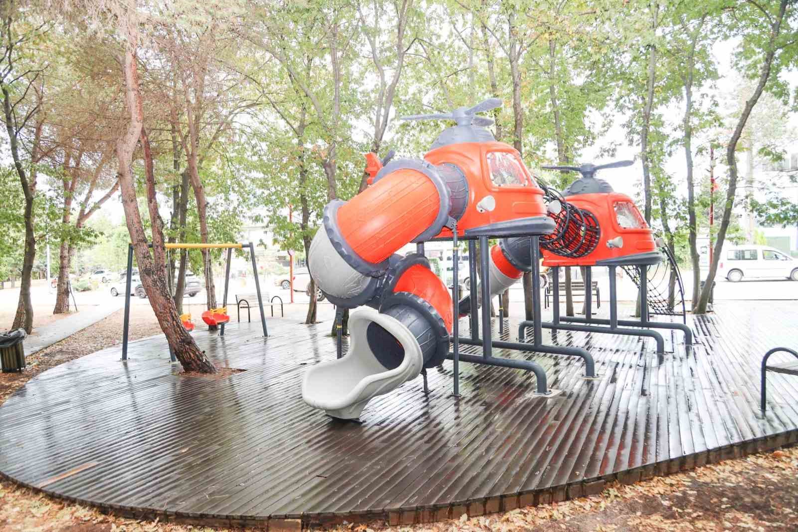 Çocuklara ilham veren havacılık konseptli park hizmete girdi 