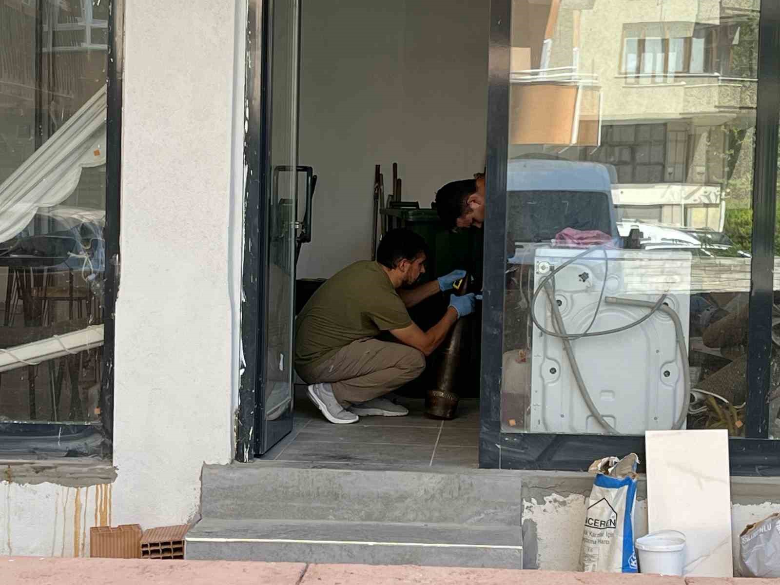Konya’da bir apartmanda top mermisi bulundu