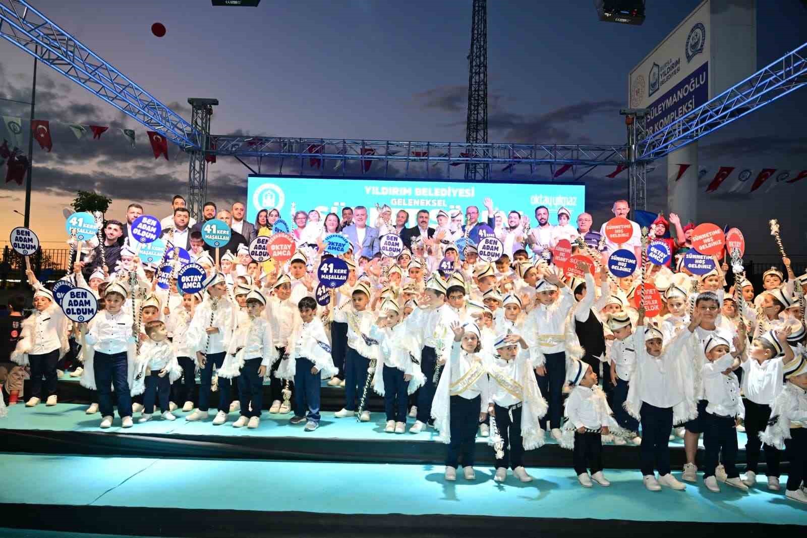 Yıldırım’da 600 çocuk için sünnet şöleni 