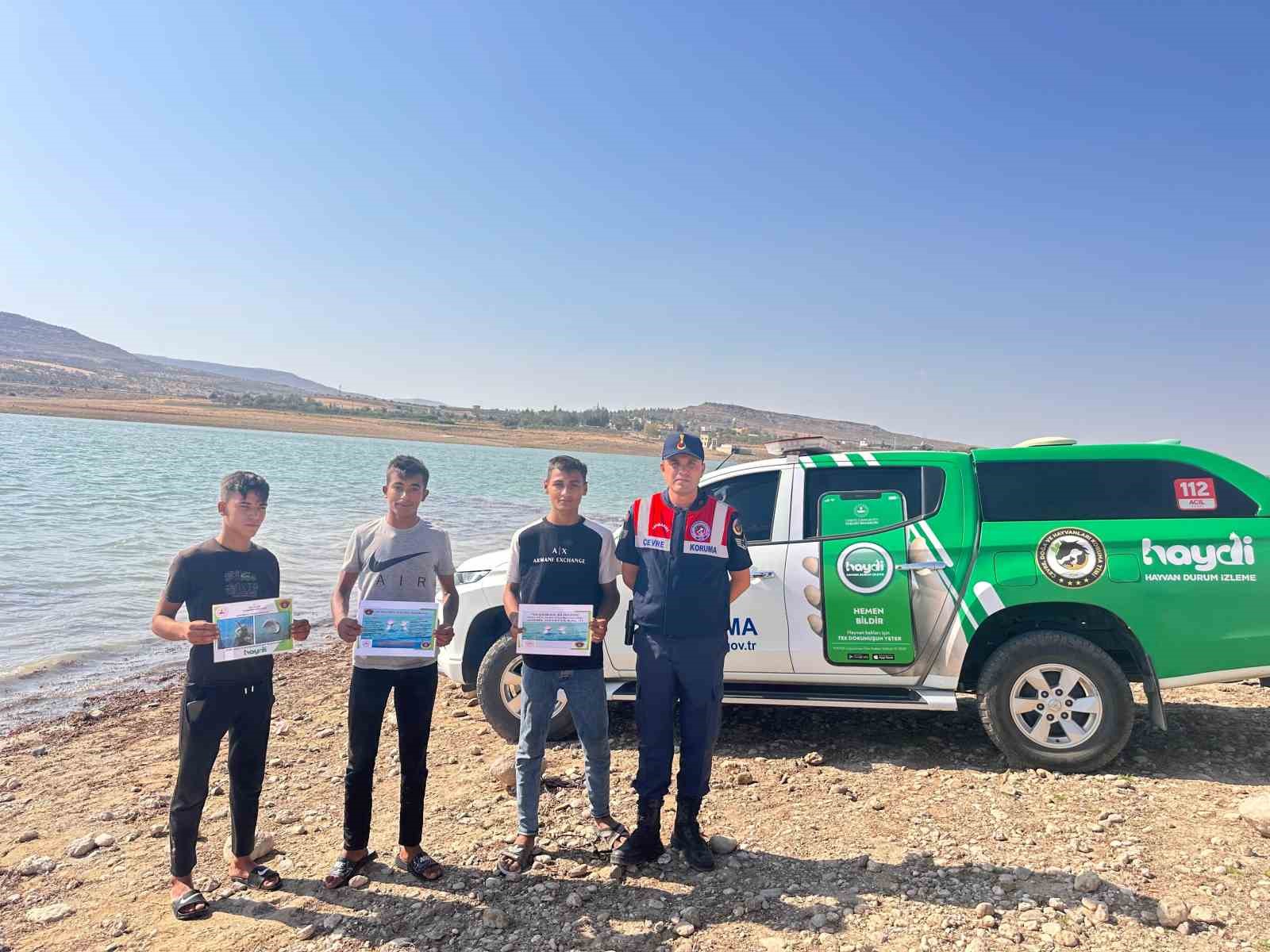 Kilis’te Jandarmadan balıkçılara bilgilendirme 