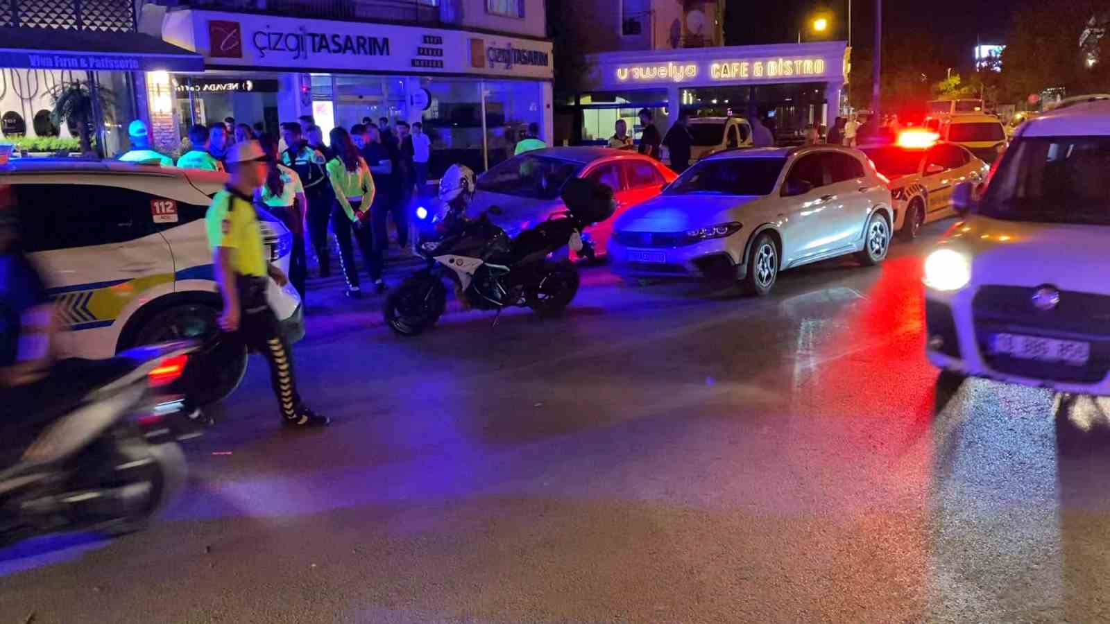 Polisi peşine takan motosikletli, kaza yapınca yakalandı 