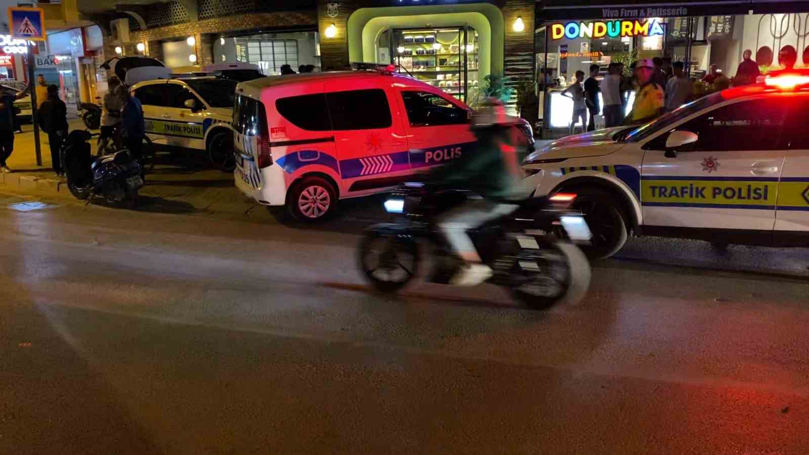 Polisi peşine takan motosikletli, kaza yapınca yakalandı 