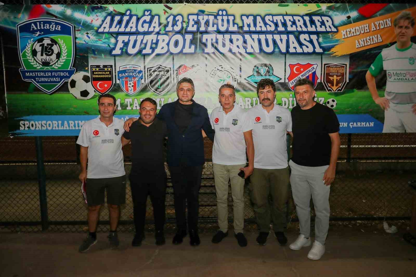 Aliağa 13 Eylül Masterler Futbol Turnuvası başladı 