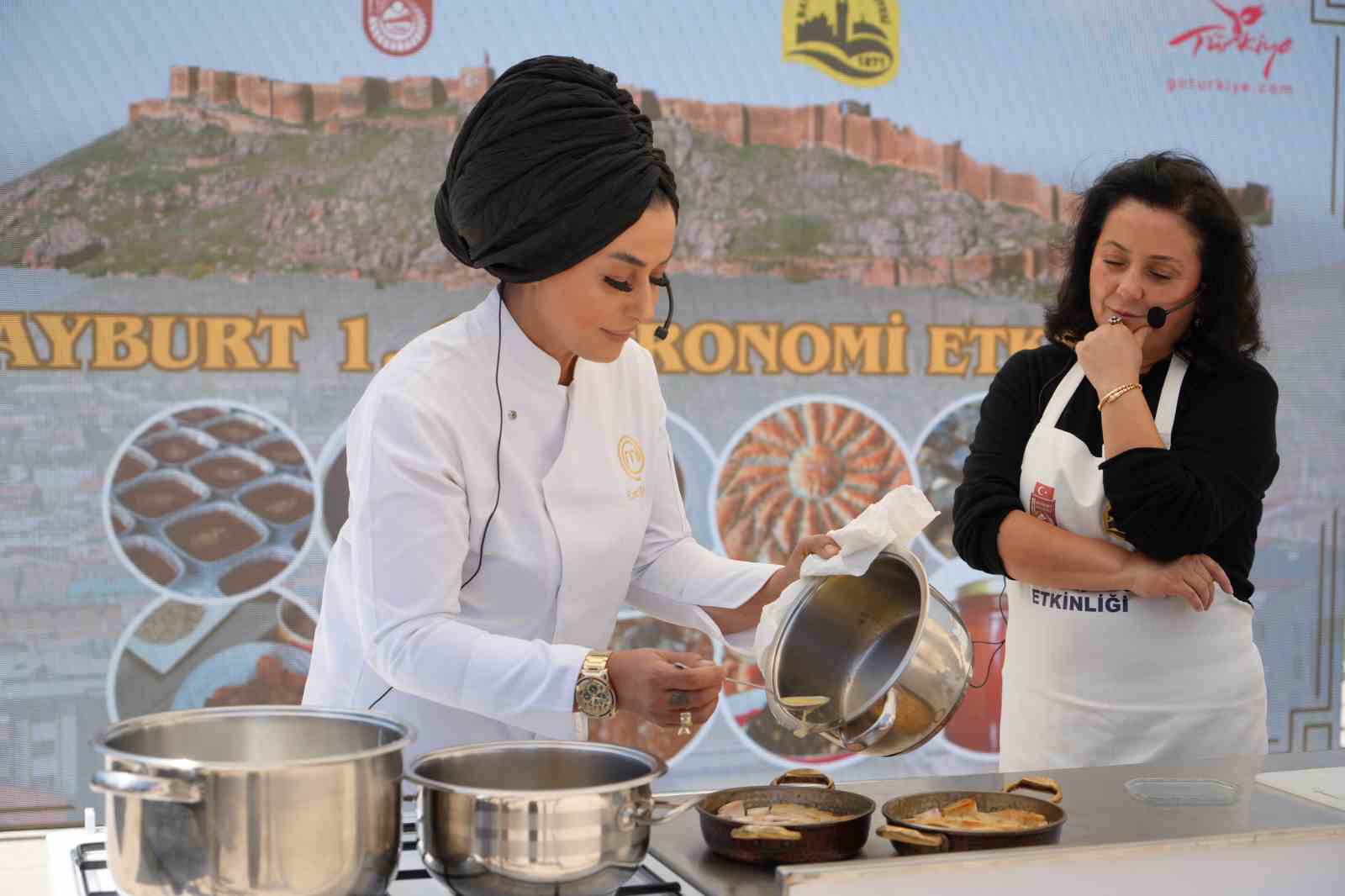 Bayburt’ta ‘1. Gastronomi Etkinliği’ düzenlendi: Ünlü şeflerden yöresel lezzetlere tam not 