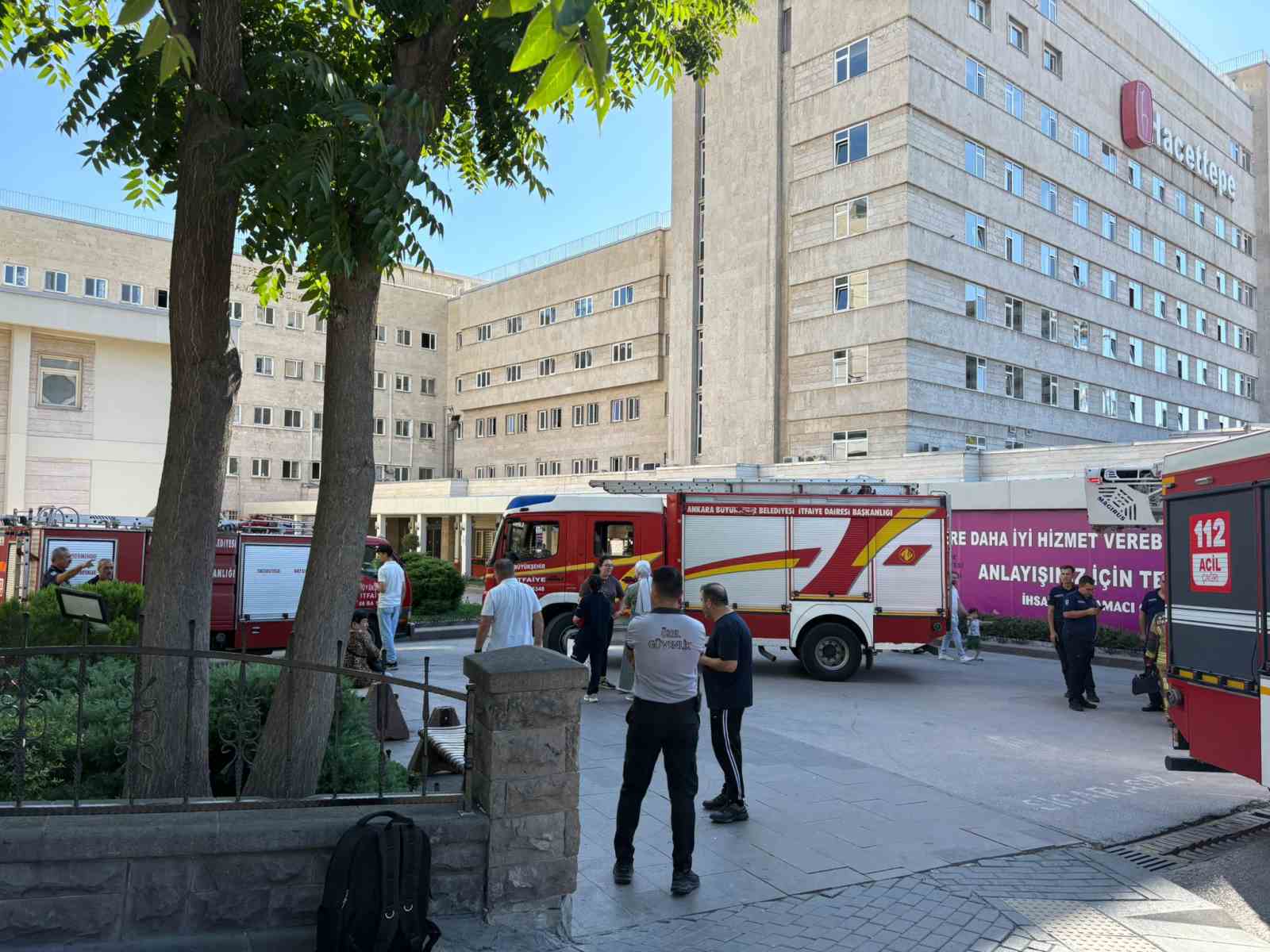 Hacettepe Üniversitesi Hastanesi’nde yangın paniği 