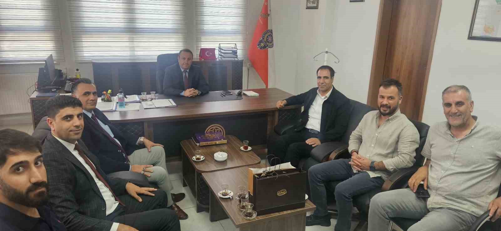 STK temsilcilerinde Emniyet Müdürü Ulutürk’e hayırlı olsun ziyareti 