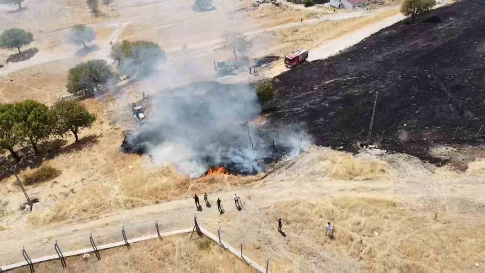 Otluk alanda çıkan yangın söndürüldü 