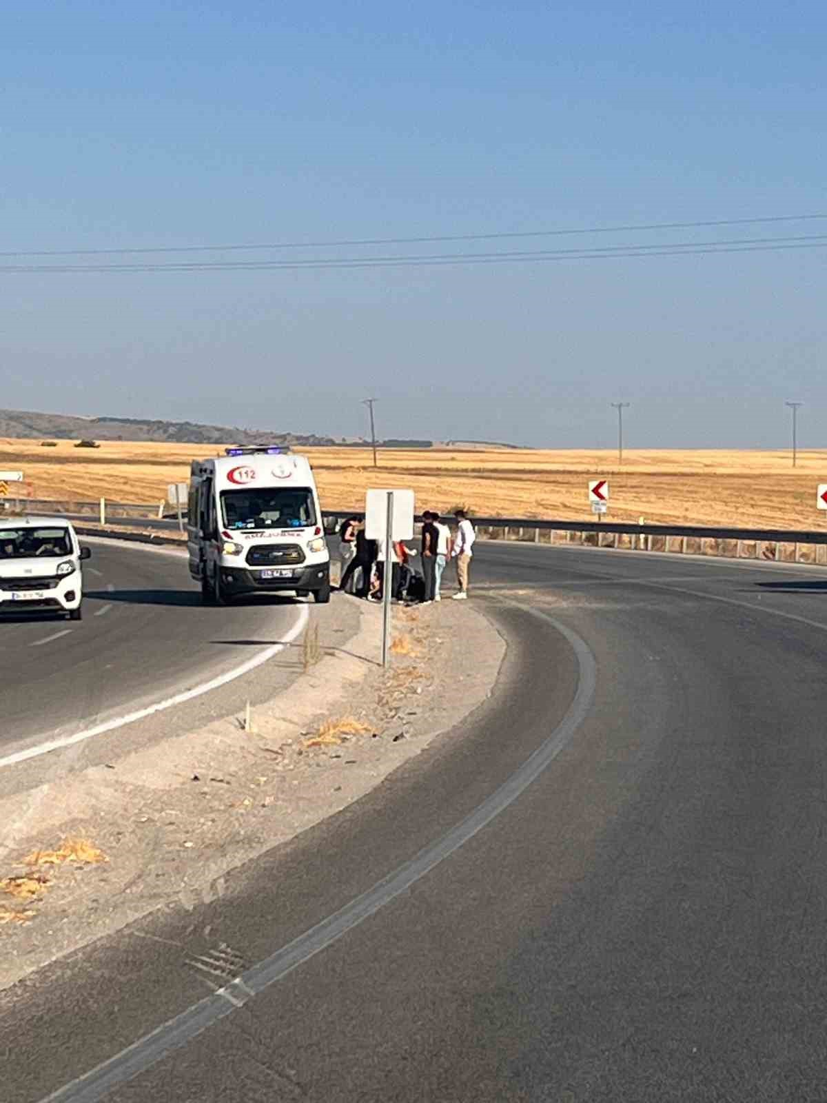 Çorum’da motosiklet kazası: 1 yaralı 
