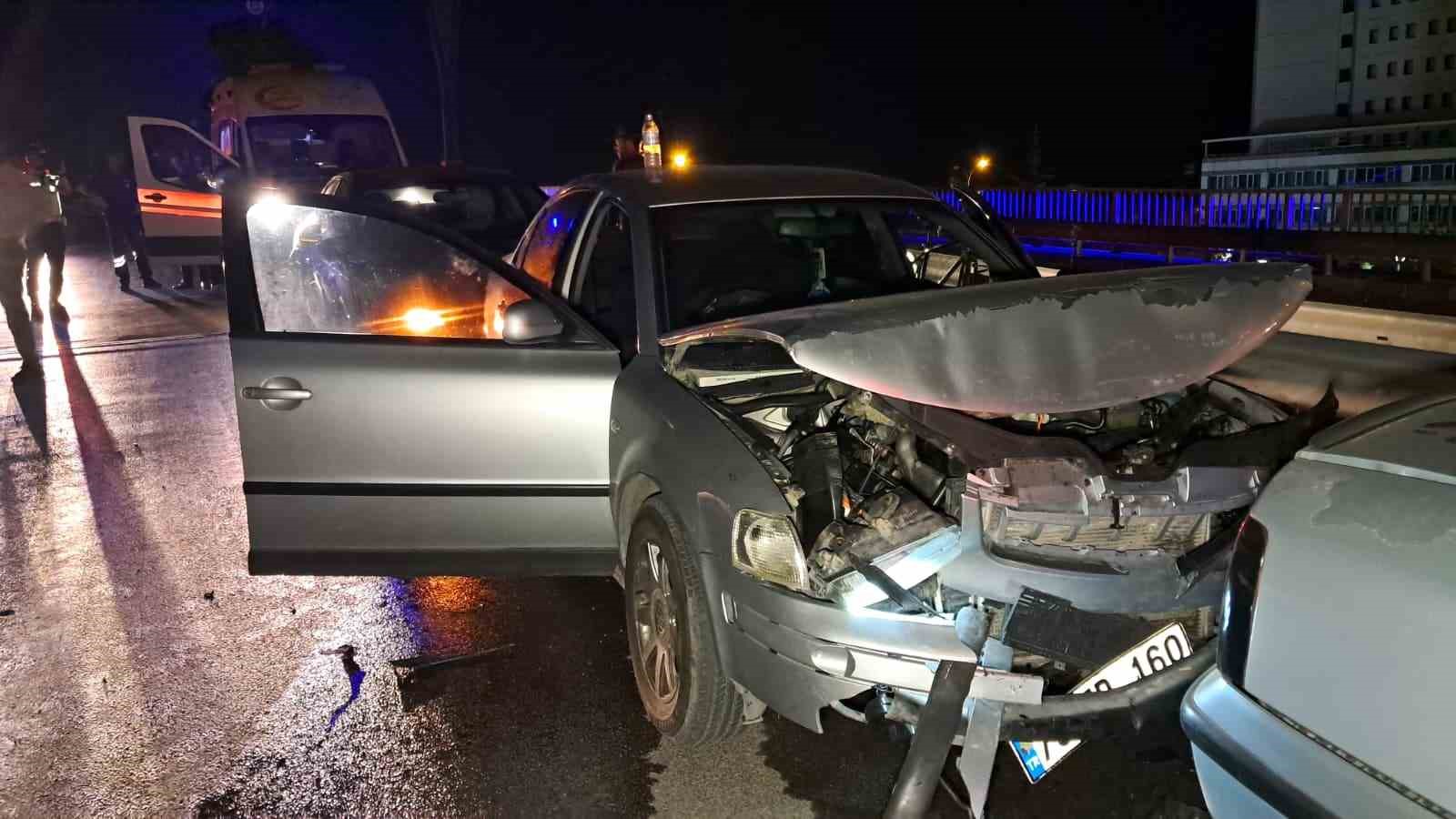 Karaman’da 4 aracın karıştığı zincirleme kaza: 1 yaralı 