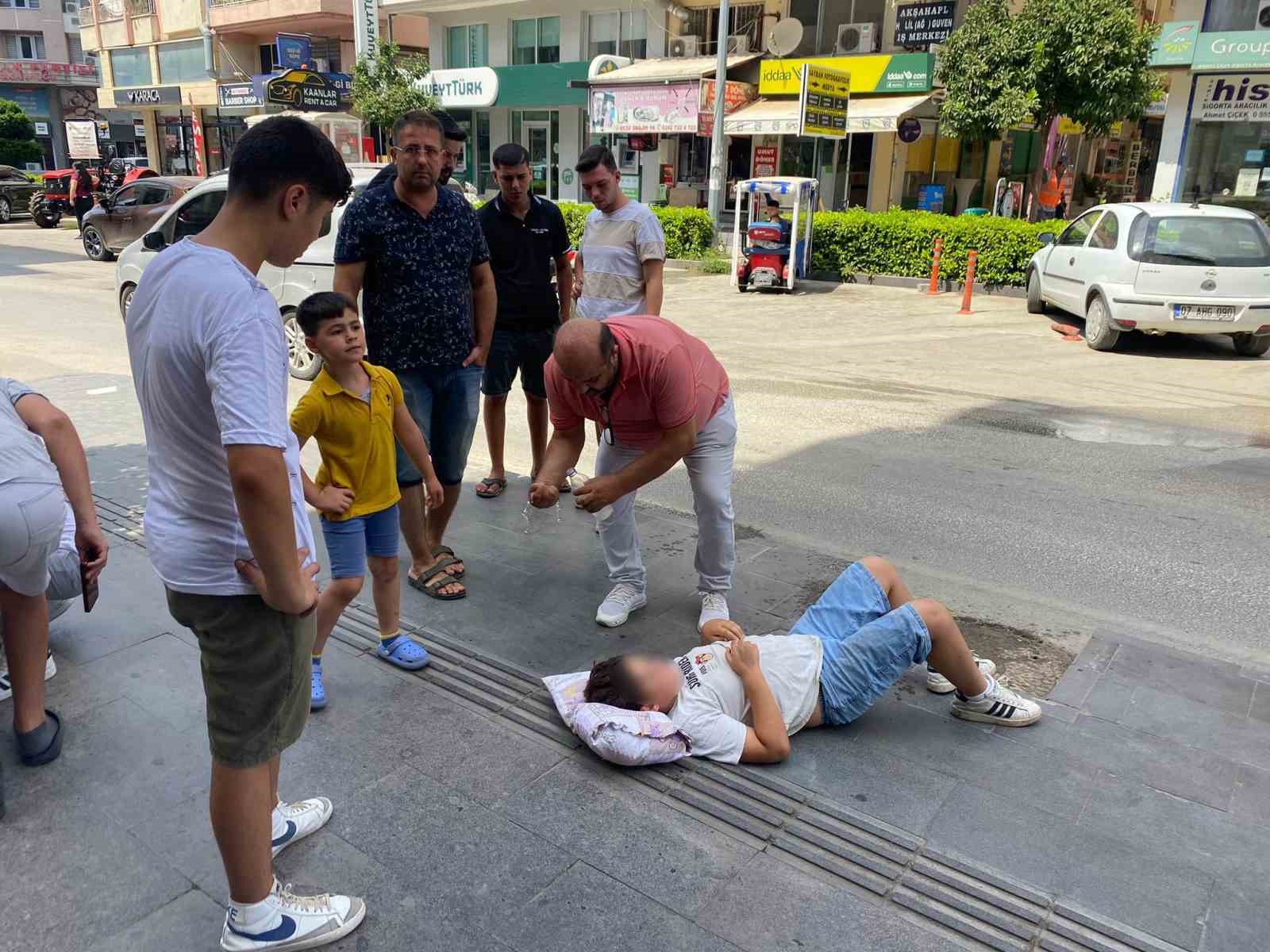 Devrilen elektrikli bisikletin sürücüsü çocuk yaralandı 