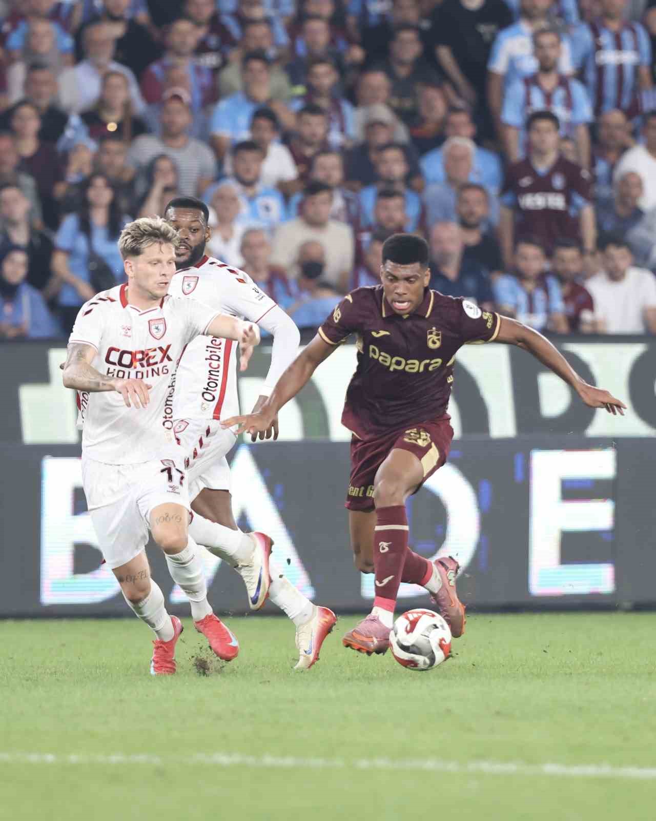 Trendyol Süper Lig: Trabzonspor: 1 - Samsunspor: 1 (Maç sonucu) 