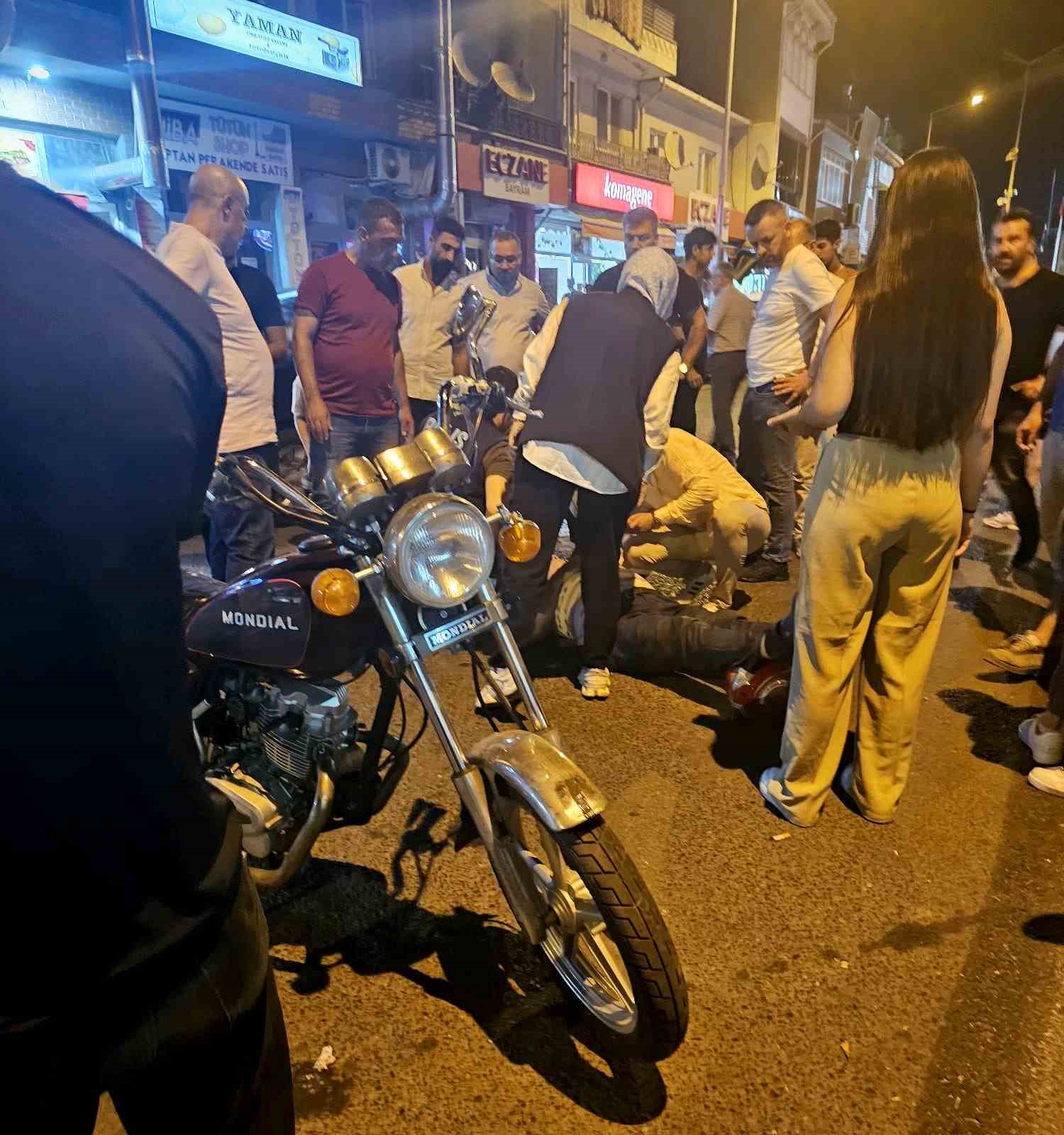 Muratlı’da motosiklet kazası: 1 yaralı 