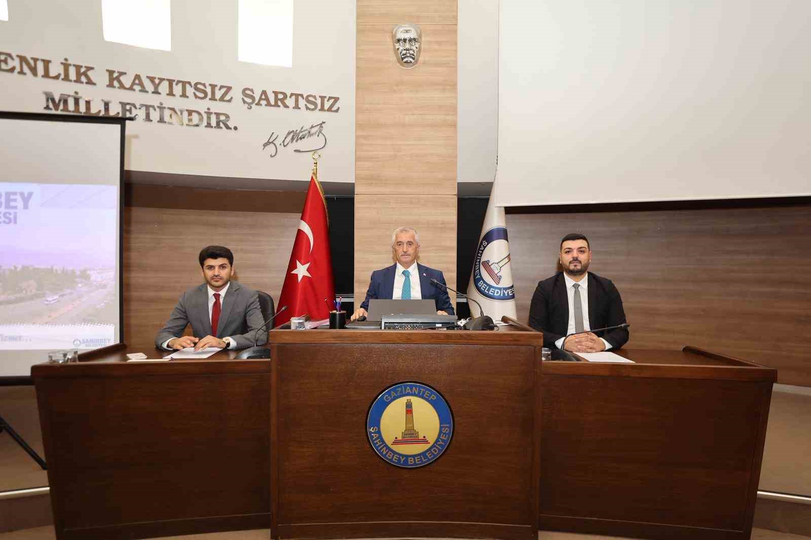 Şahinbey Belediyesi Eylül Ayı Meclis Toplantısı yapıldı
