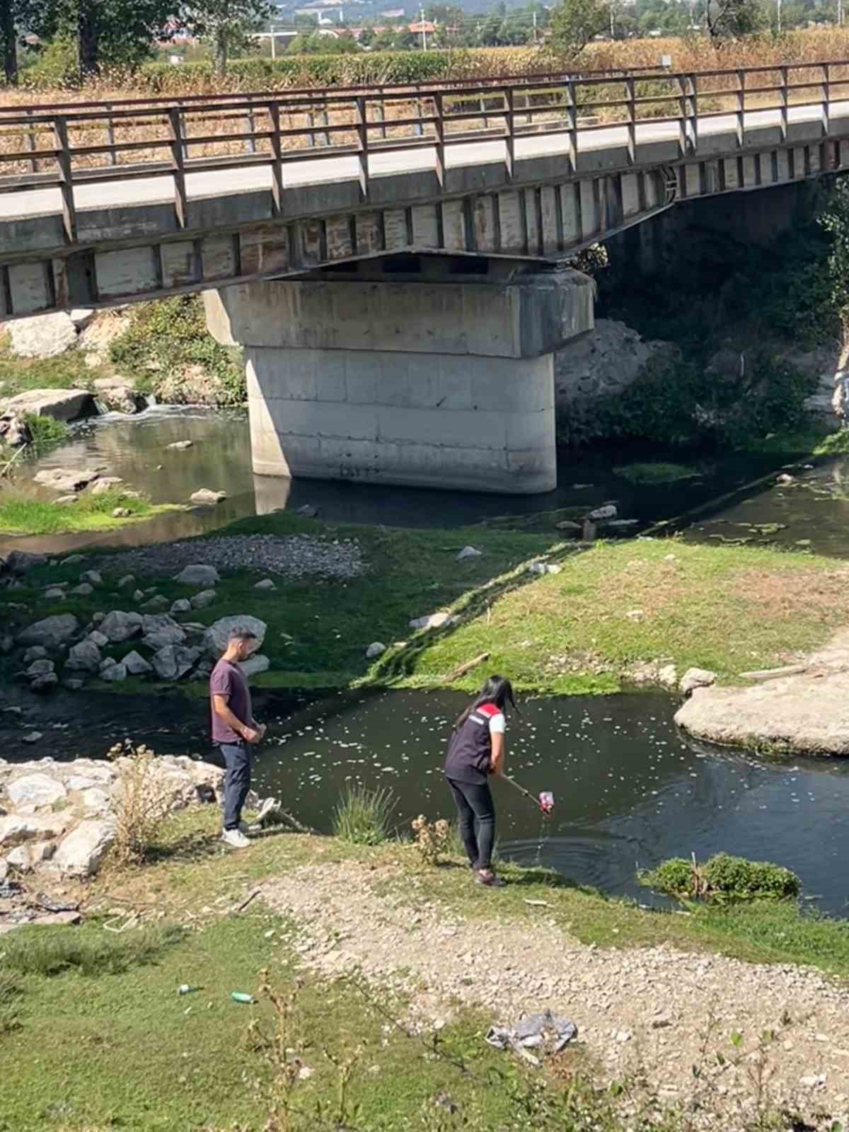 Bolu’da patates tarlaları için sulama sularından numune alındı 