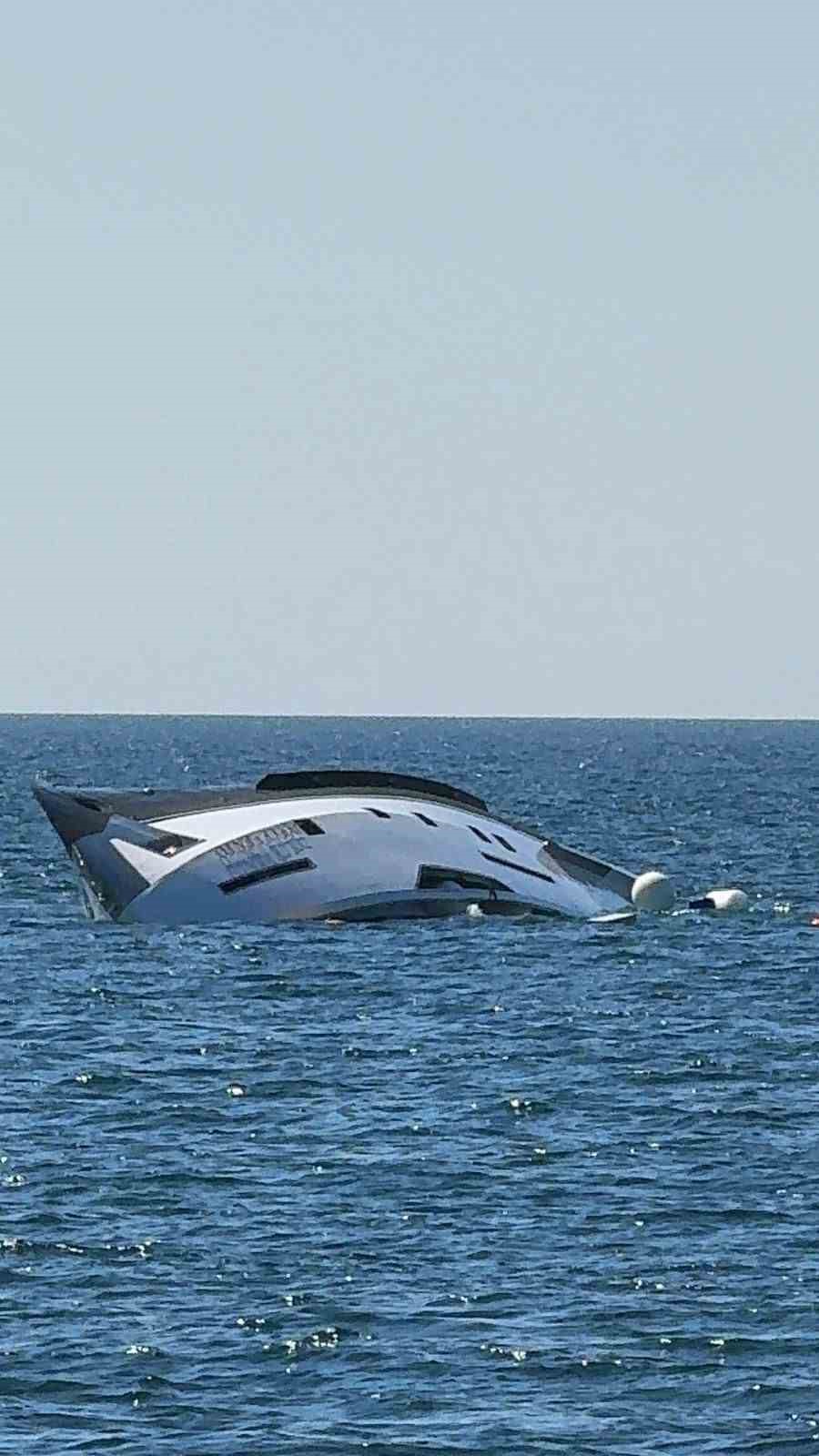 Zonguldak’ta lüks yat denize indikten 15 dakika sonra battı 