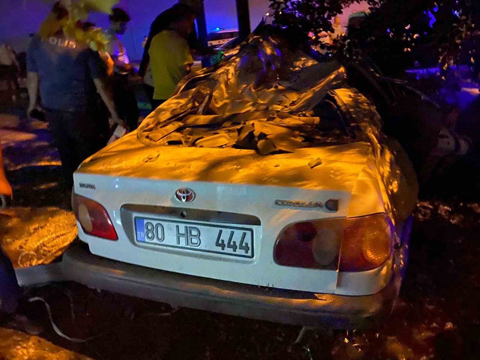 Osmaniye’de otomobil direğe çarptı: Kazada genç sürücü hayatını kaybetti 