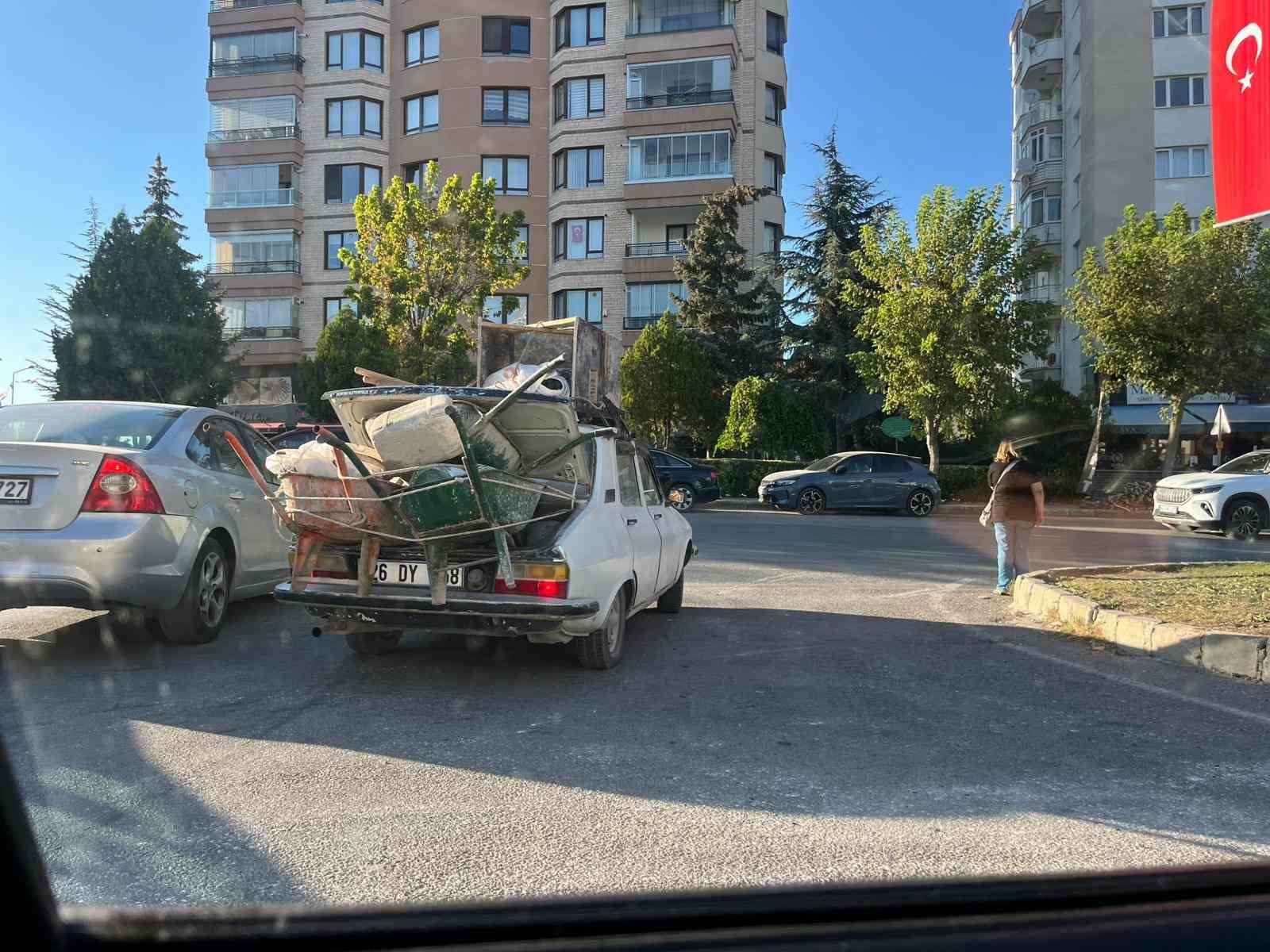 Trafikte tehlike saçtı 