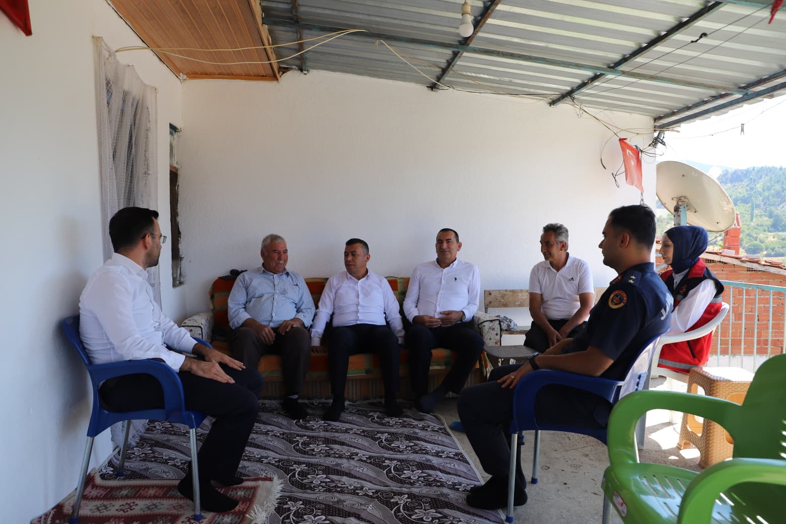 Kaymakam Bayram gazileri ziyaret etti 